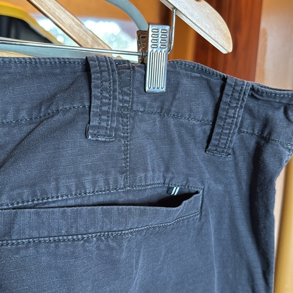 Nautica Stretch Ripstop Cotton Cargo Shorts Black Size 48W BG - Picture 9 of 13